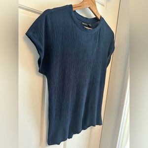 Esmara Women’s Navy Blue Pleated Top Size M